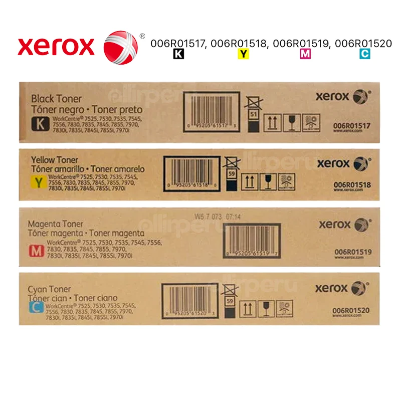 Pack de Toner Xerox para WorkCentre 7525 vendido DMO