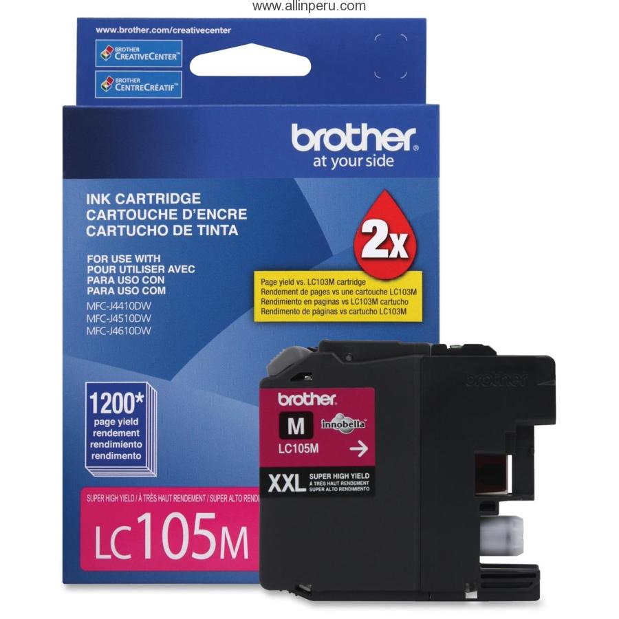 Tinta Brother LC-105M Magenta, 1200 Paginas