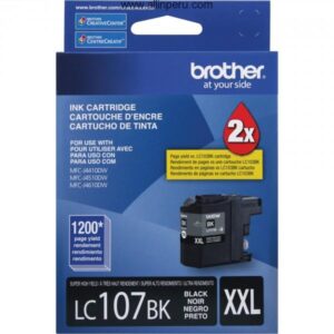 Tinta Brother LC-107BK Negro, 1200 Paginas