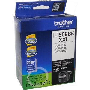 Tinta Brother LC-509BK Negro, 2400 Paginas