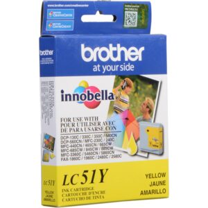 Tinta Brother LC-51Y Yellow, 400 Paginas