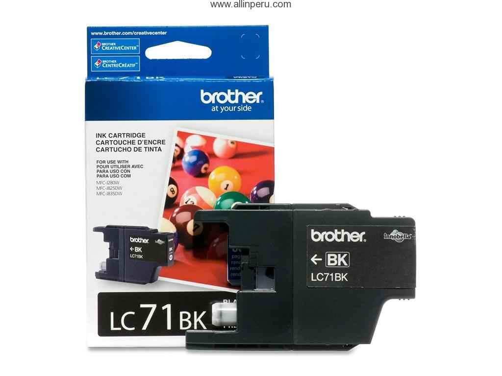 Tinta Brother LC-71BK Negro, 300 Paginas
