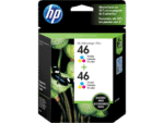 Tinta HP® 46 Tri-Color M0H59AL, 750 Páginas 2-Pack