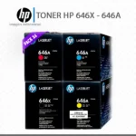 Kit 4 Toner HP 646X Negro 646A Color LaserJet CM4540 - Imagen 2