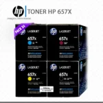 Kit Toner HP 657X 4 Colores para LaserJet M681 M682 Alto Rendimiento