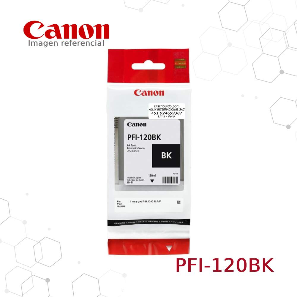Cartucho de Tinta Canon PFI-120BK Negro,130ML