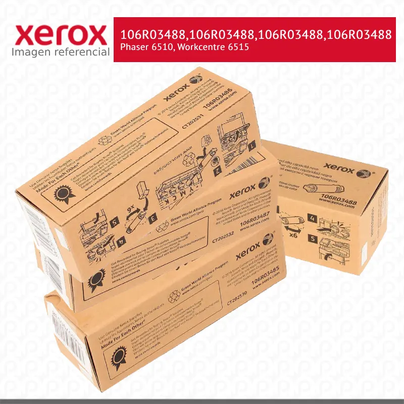 Pack-106R03488106R03488106R03488106R03488-Phaser-6510-Workcentre-6515.webp Pack Toner Xerox Phaser 6510, Workcentre 6515 Alta capacidad - Imagen 1