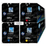 Pack 4 Toner HP 201X para LaserJet M252/M277/M274 Alto Rendimiento
