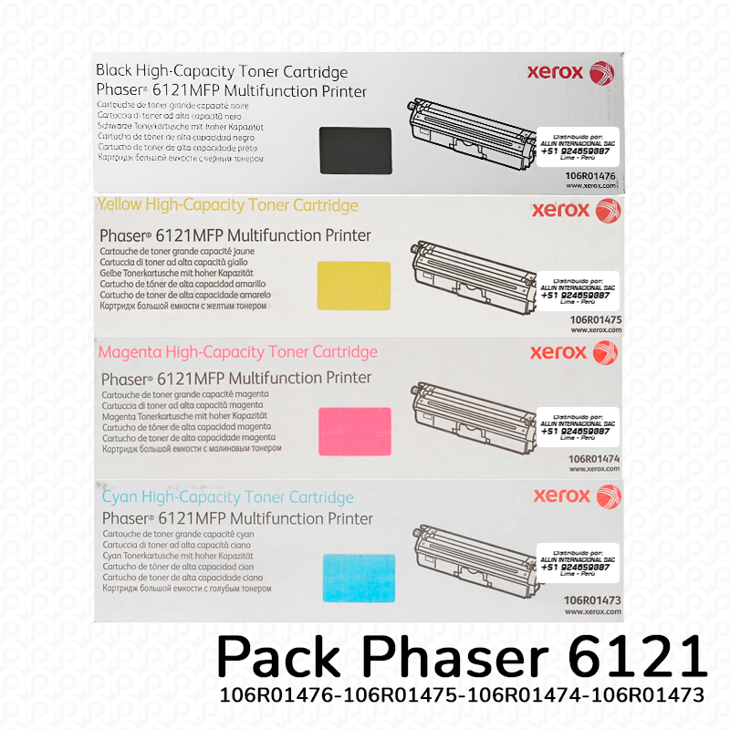 Pack de Toner Xerox Phaser 6121 Alta capacidad