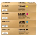 Pack 4 tóneres originales Samsung CLT-804S negro cian magenta amarillo sellados