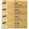 Pack toner original Samsung CLT-809S CMYK cuatro cartuchos negro cyan magenta amarillo