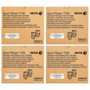 Foto de pack de tóner Xerox Phaser 7100 CMYK alta capacidad original