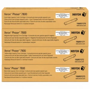 Pack tóner Xerox Phaser 7800 alta capacidad 4 colores