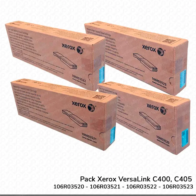 Pack de Toner Xerox VersaLink C400, C405 Alta capacidad