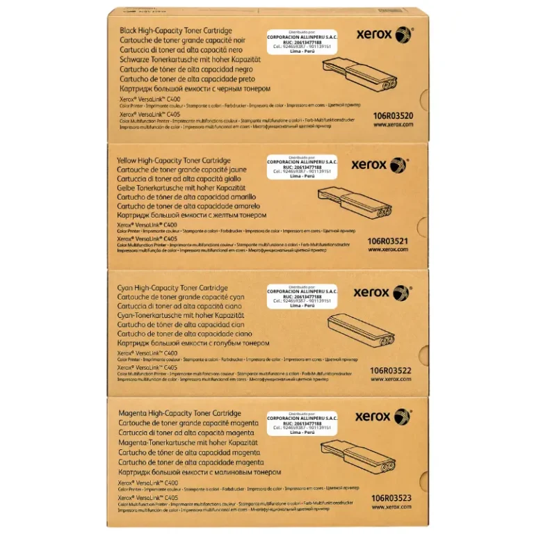 Pack de tóner Xerox 4 colores para VersaLink C400 y C405