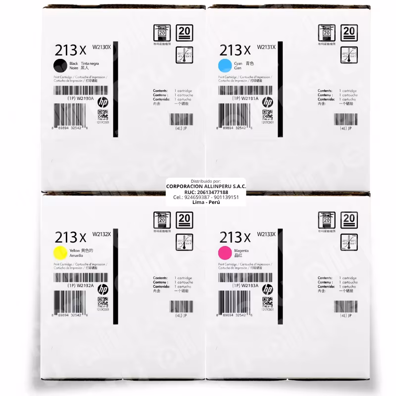 Pack de toner HP 213X para LaserJet 5700 6700 6701 5800 6800 6801