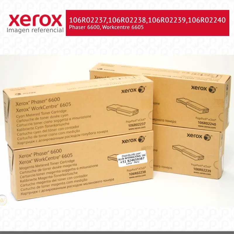 Pack de Toner Xerox Phaser 6600, Workcentre 6605 original Extra Alta capacidad