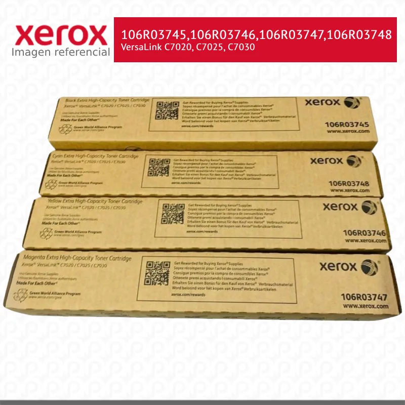 Pack de Toner Xerox VersaLink C7020, C7025, C7030 original Extra Alta capacidad