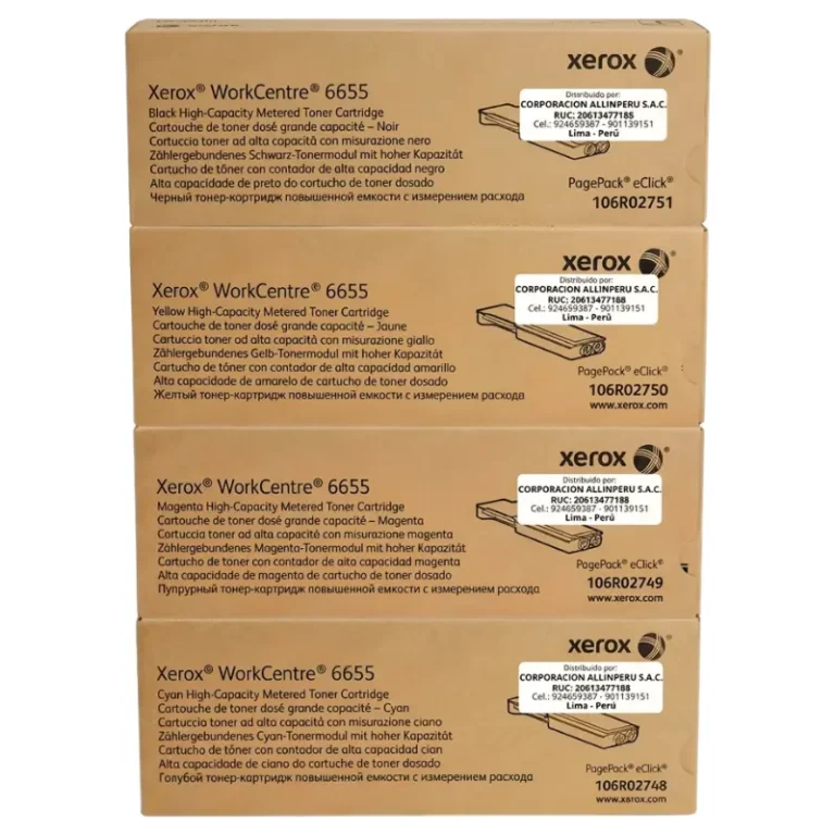 Pack de tóner Xerox WorkCentre 6655 Metered original CMYK