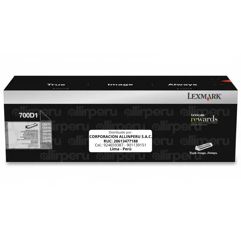 Revelador Lexmark 70C0D10 Negro 40,000 Paginas