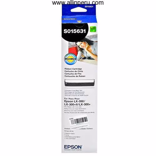 Cinta Epson S015631 Negro, Lx-350