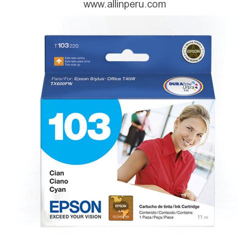 Tinta Epson T103220-AL Cian   103,