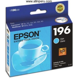 Tinta Epson T19622  Cian   196,