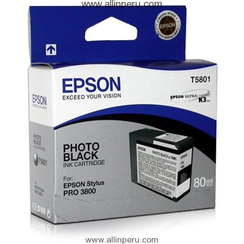 T580100.jpg Tinta Epson T580100 Photo Negro T5801, 80Ml - Imagen 1