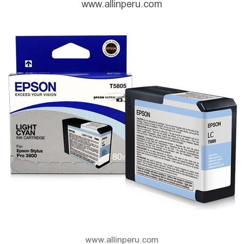 T580500.jpg Tinta Epson T580500 Claro. Cian T5805, 80Ml - Imagen 1