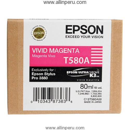 T580A00.jpg Tinta Epson T580A00 Magenta T580A, 80Ml - Imagen 1