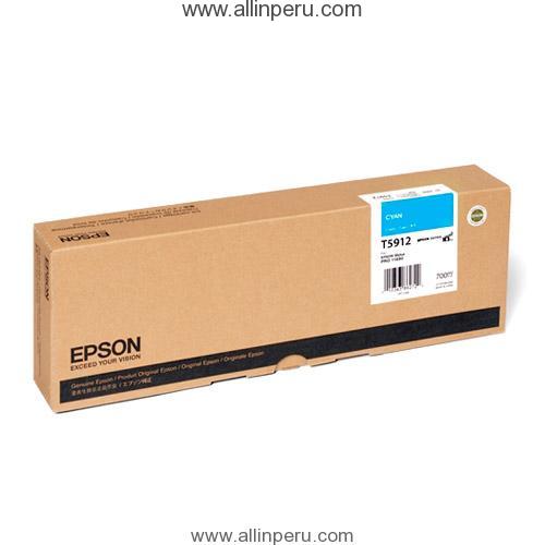 Tinta Epson T591200 Cian  T5912, 700Ml