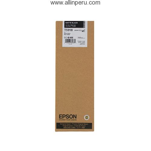 Tinta Epson T591800 Mate Negro  T5918, 700Ml