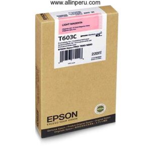 Tinta Epson T603C00 Magenta claro   T603C, 220Ml