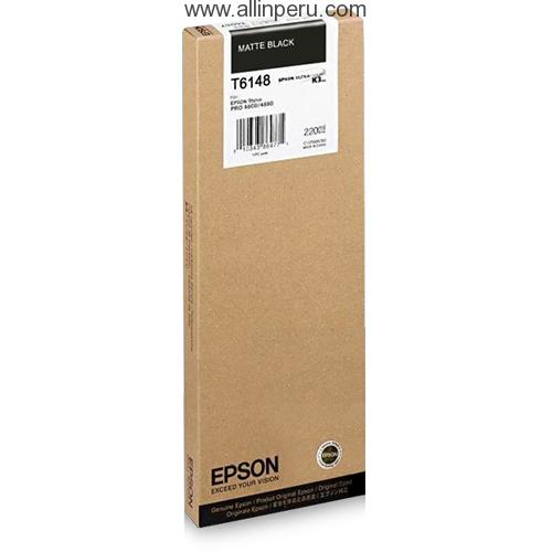 Tinta Epson T614800 Matte Negro  T6148, 220Ml
