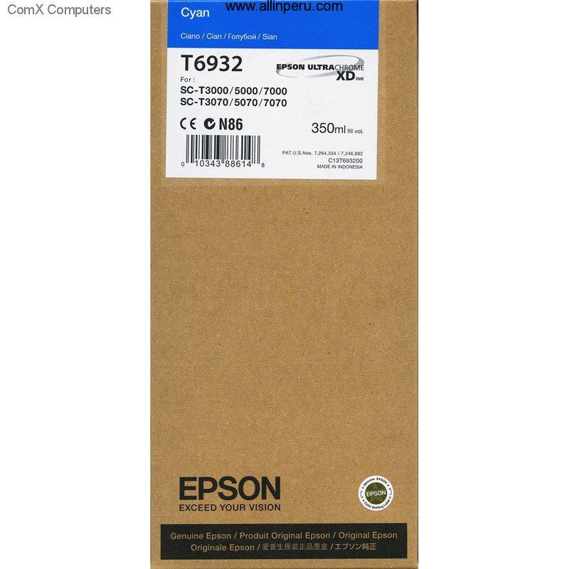 T693200.jpg Tinta Epson T693200 Cian T6932, 350Ml - Imagen 1