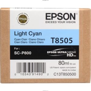 Tinta Epson T850500 Cian claro T8505, 80Ml