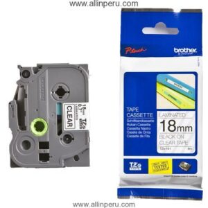Cinta Brother TZE-141 3/4" (18Mm), Negro en claro