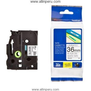 Cinta Brother TZE-261 1.5" (36Mm) , Negro & blanco