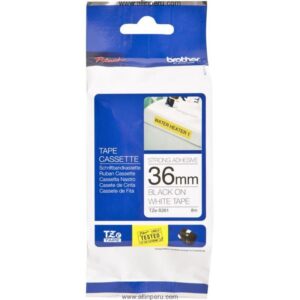 Cinta Brother TZE-S261 1.5" (36Mm) , Negro & blanco