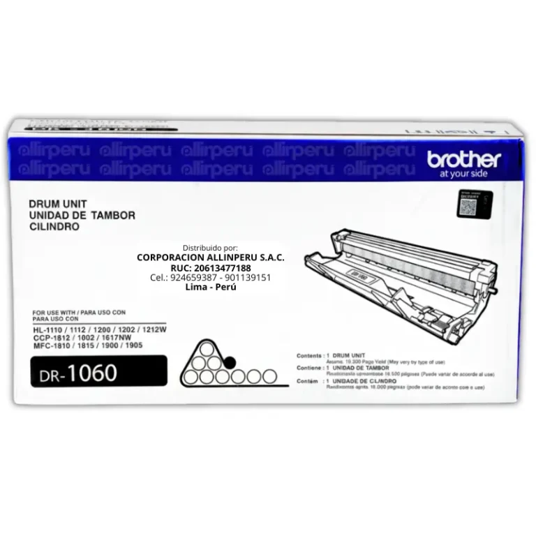 Tambor Brother DR-1060 Negro 10.000 Paginas para 1112nDCP, 1602nDCP