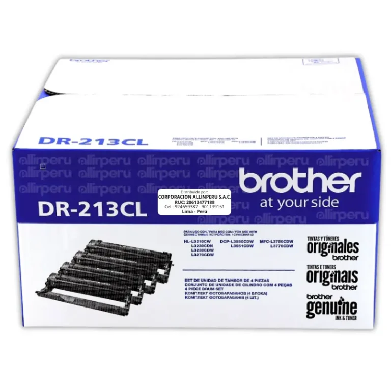 Tambor Brother DR-213CL Negro 18.000 páginas para DCP-L3550CDW, MFC-L3770CDW, HL-L3230CDW