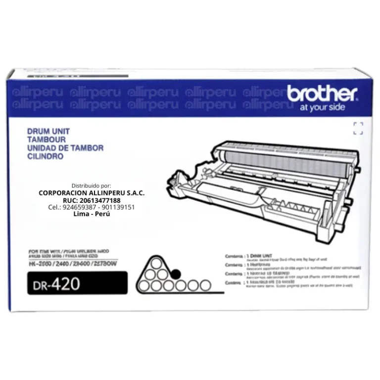 Tambor Brother DR-420 Negro 12.000 páginas para HL2130, MFC7240