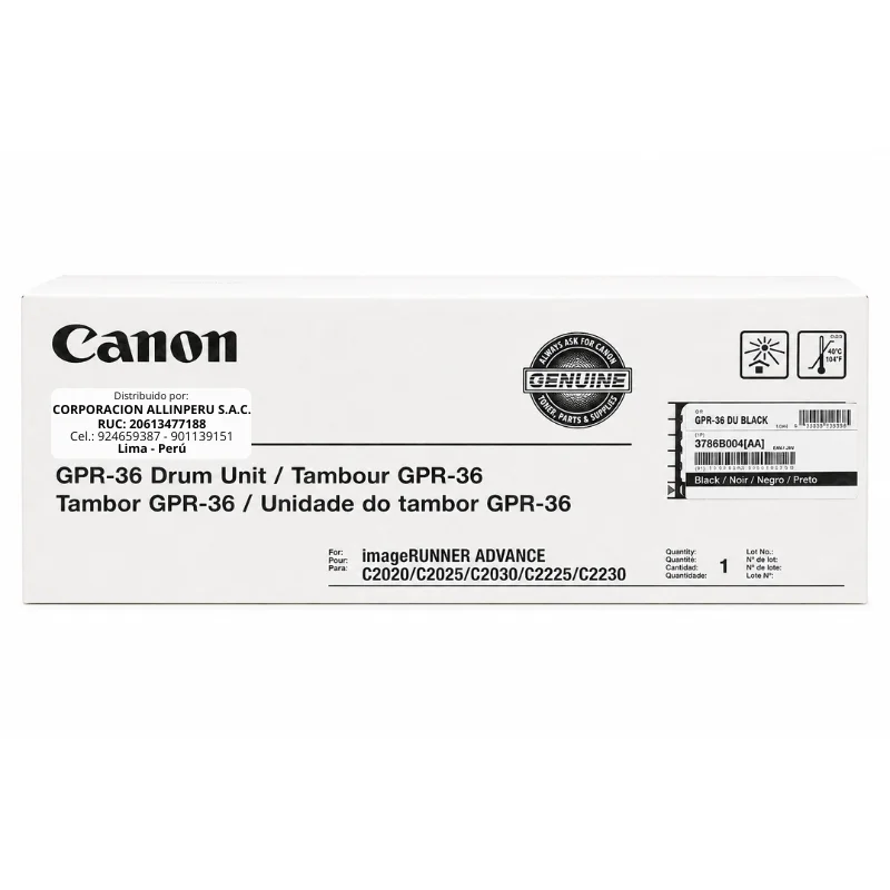 Tambor Canon GPR-36 negro original para imageRUNNER ADVANCE