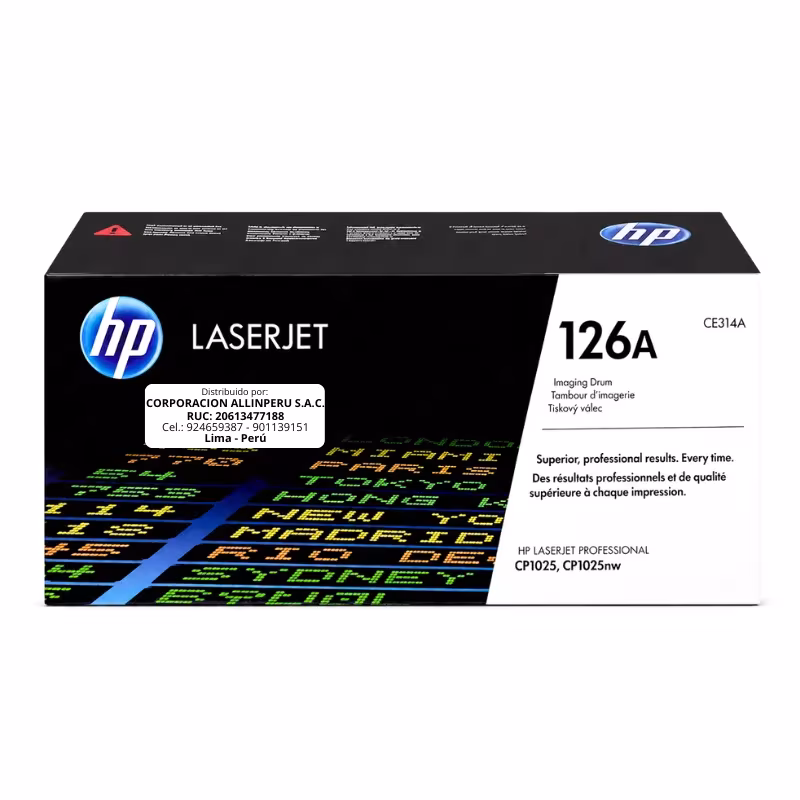 Tambor de imagen HP 126A CE314A original vista frontal