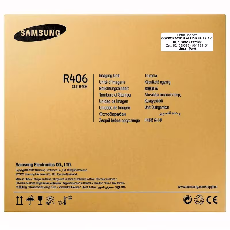 Tambor Samsung CLT-R406 original negro vista frontal