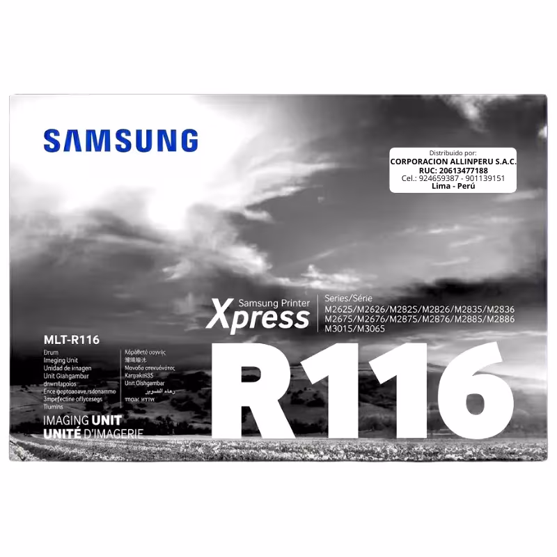 Tambor Samsung MLT-R116 original negro vista frontal