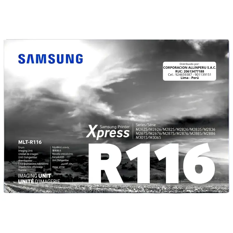 Tambor Samsung MLT-R116 original negro vista frontal