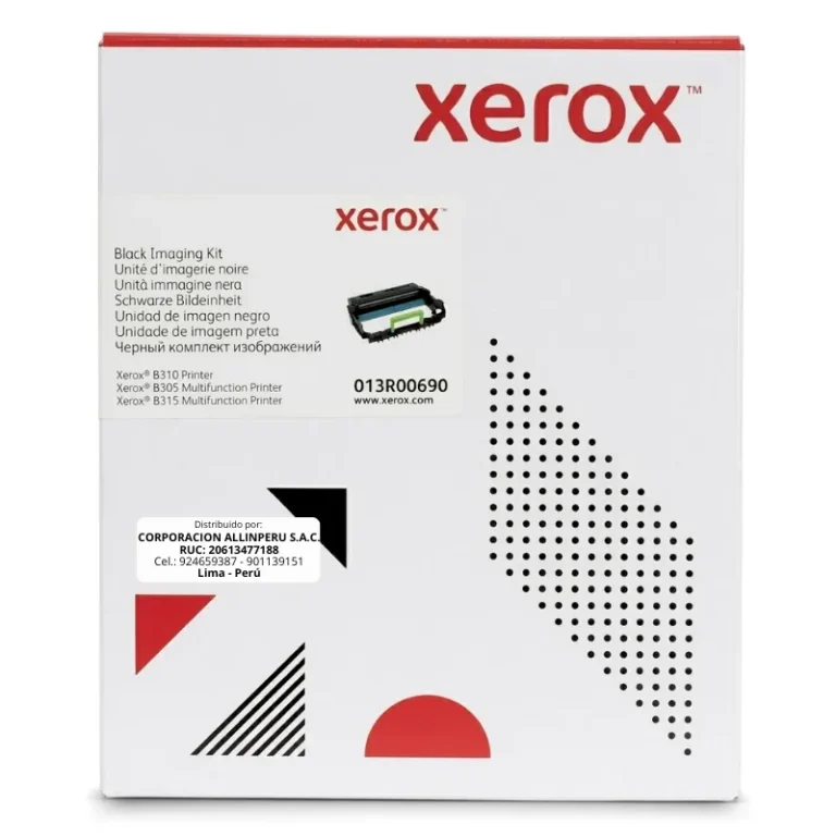 Tambor Xerox 013R00690 original negro vista frontal caja sellada
