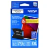 Foto de tinta Brother LC-79C cian cartucho original frontal