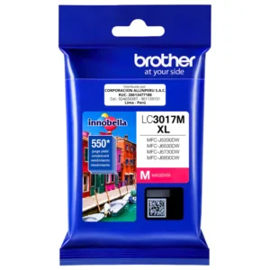 Tinta Brother LC3017M magenta alto rendimiento vista frontal